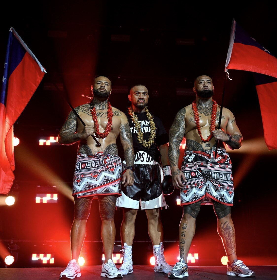 Liam Talivaa is the Samoan boxer with 'God's Son' written on his shorts