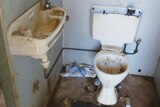 Dirty bathroom in Mallinbar community house