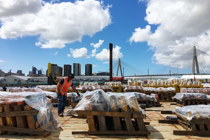 Sydney fire works preparations