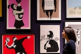 Banksy prints at a London auction house