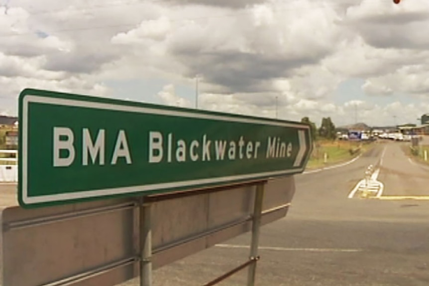 BMA Blackwater mine sign