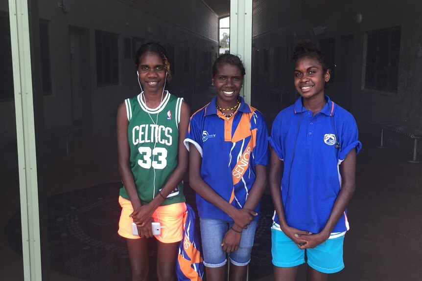 Rubyanne, Jessica and Shallisa are senior boarders at Nhulunbuy High School
