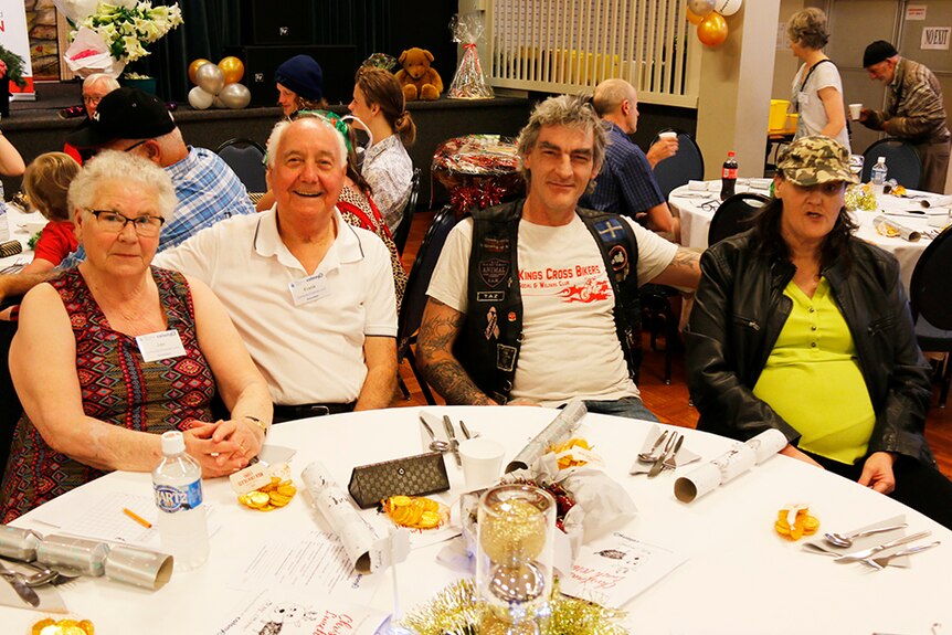 Guests at Colony47 Christmas Day charity lunch, Hobart 2016.