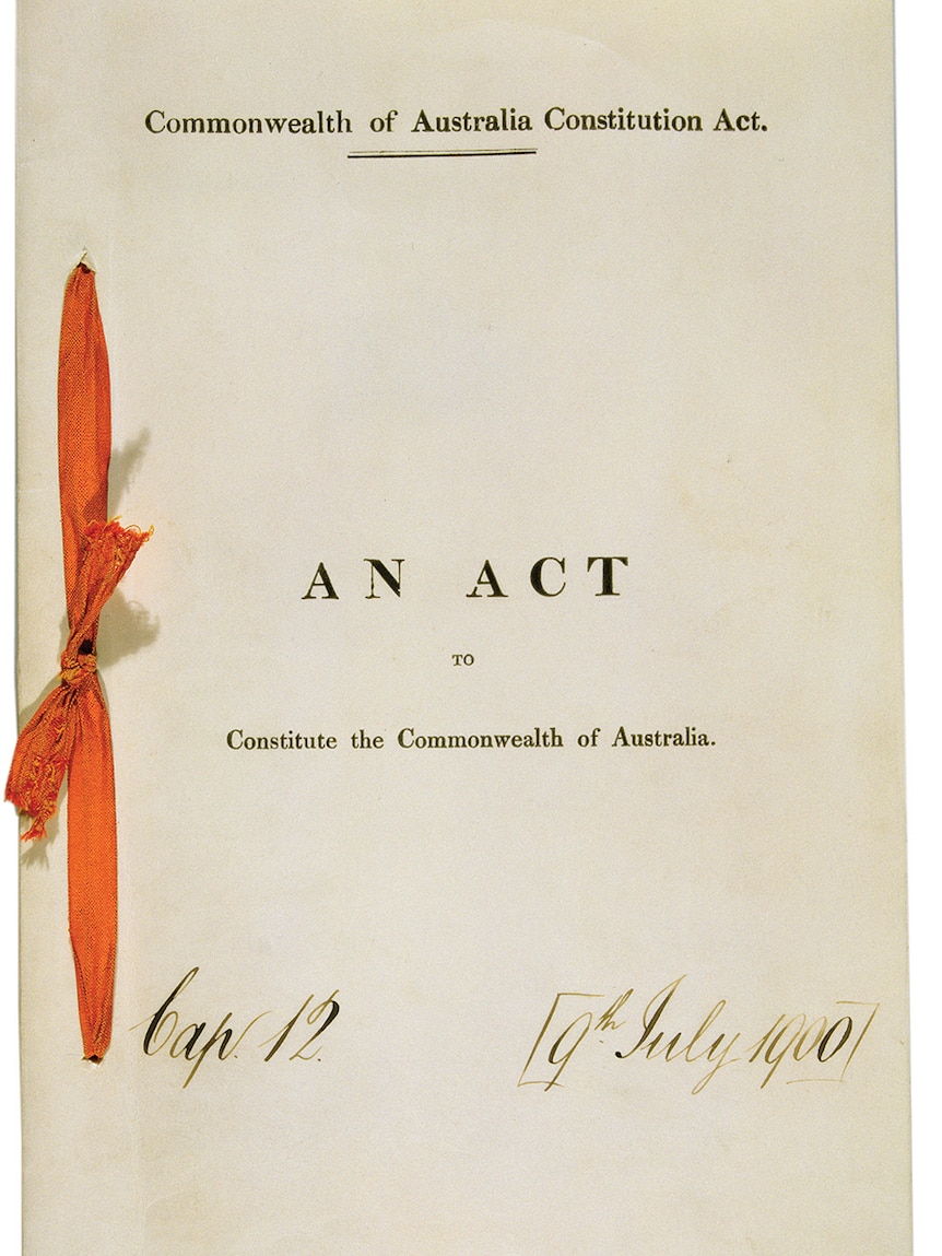 Front cover of Australian constitution