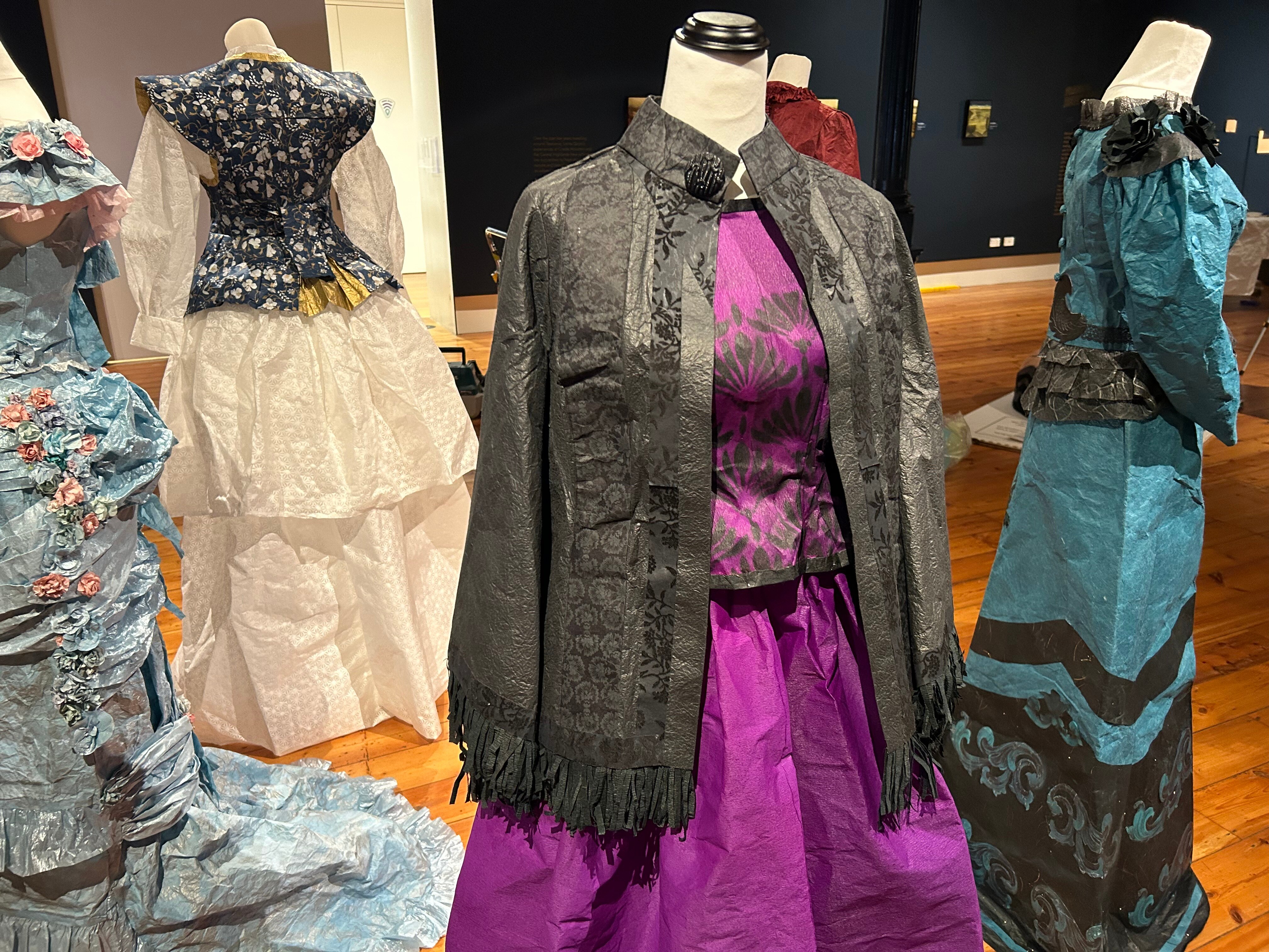 Dresses made from paper a passion for Tasmanian artist Stephanie