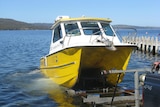 Tasmanian Aquaculture Fisheries Institute diving boat
