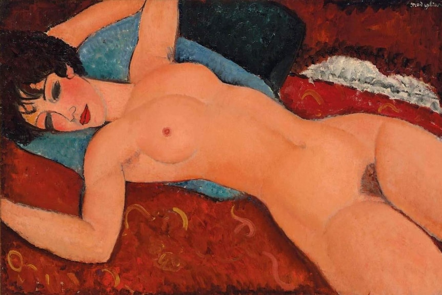 The painting Nu Couché (Reclining Nude), by Amedeo Modigliani.