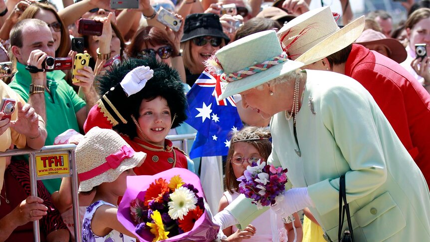 Tens of thousands of people turned out in Brisbane to catch a glimpse of the Queen.