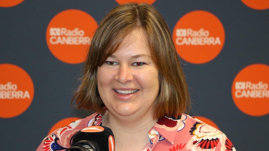 Labor MLA Suzanne Orr in ABC Radio Canberra studio.