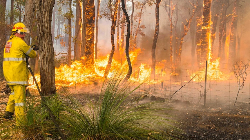 Fire ravages Perth hills region