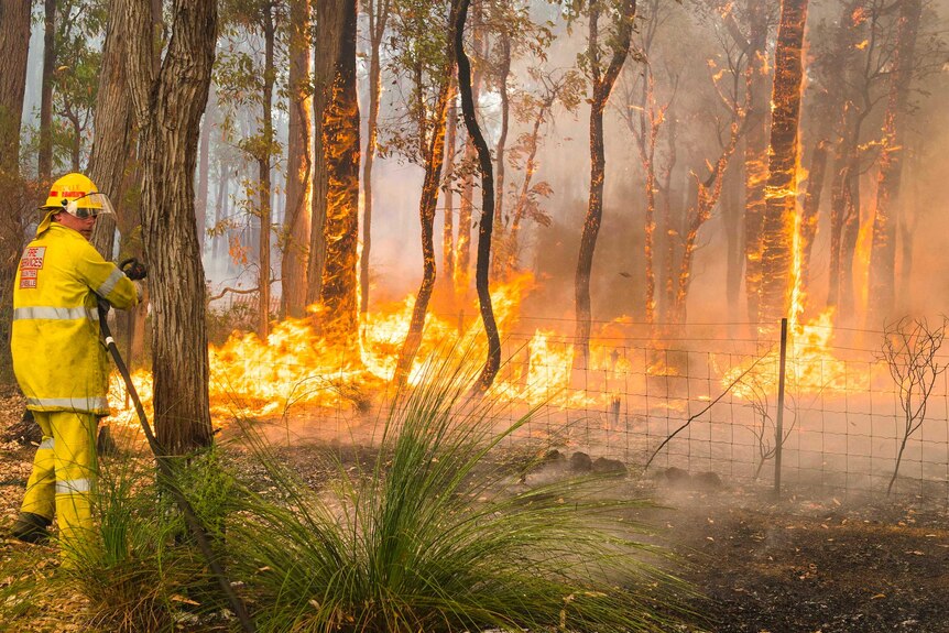 Fire ravages Perth hills region