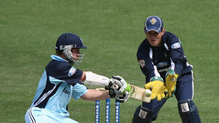 Phillip Hughes top-scored for the Blues, with 68 after replacing Australian batsmen Phil Jacques in the side