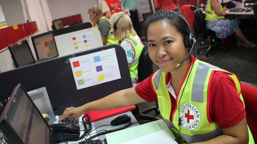 Red Cross volunteer