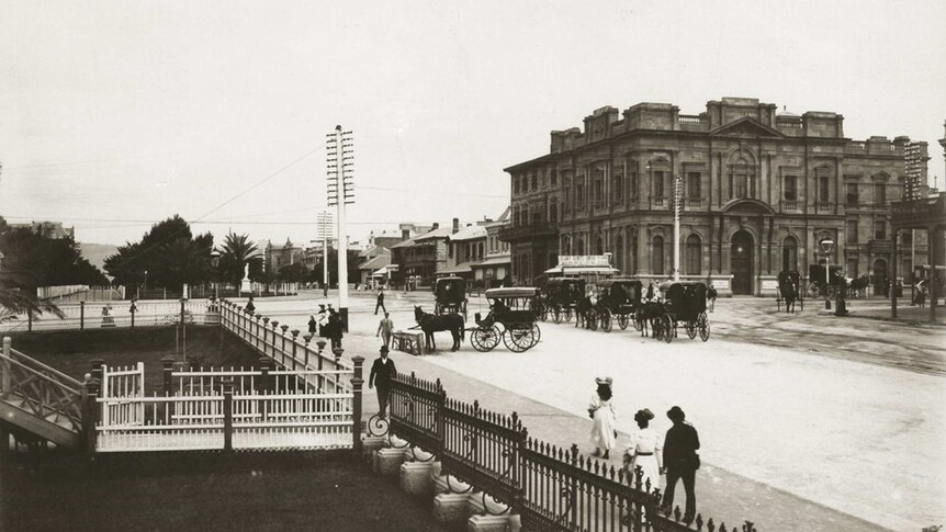 The original Bank of NSW building in 1897.