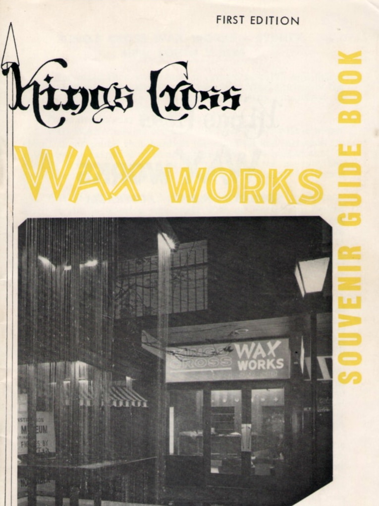 Kings Cross Wax Works souvenir guide book.