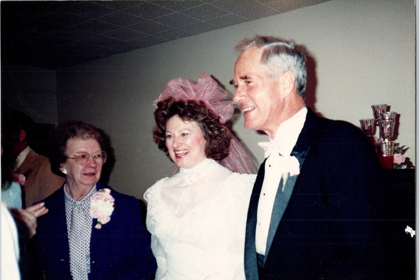 Bride and groom on their wedding day