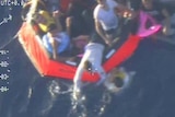 Rescue operation after asylum seeker boat capsizes
