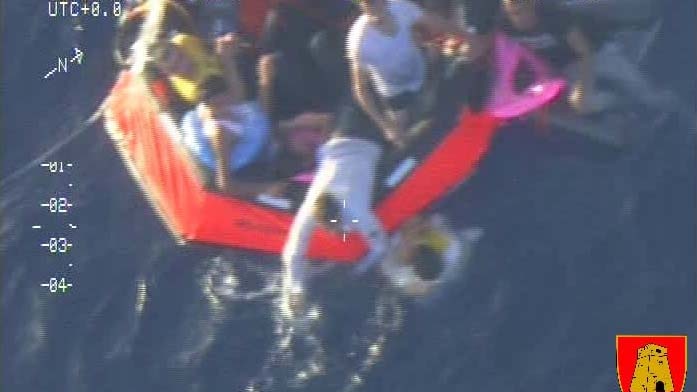 Rescue operation after asylum seeker boat capsizes off Lampedusa