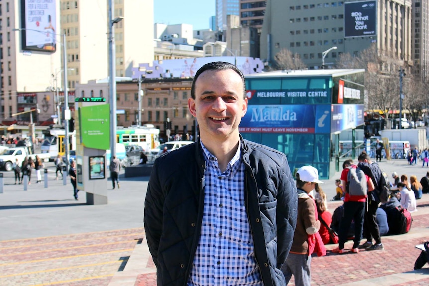 Terry Georgiou at Federation Square