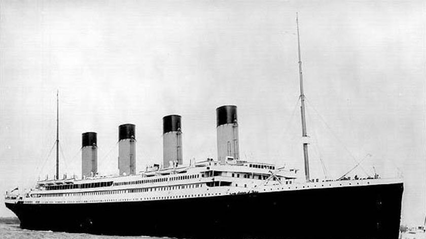 The Titanic sets sail