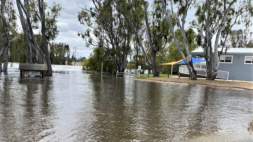 Flooding around a camp site location
