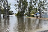 Flooding around a camp site location