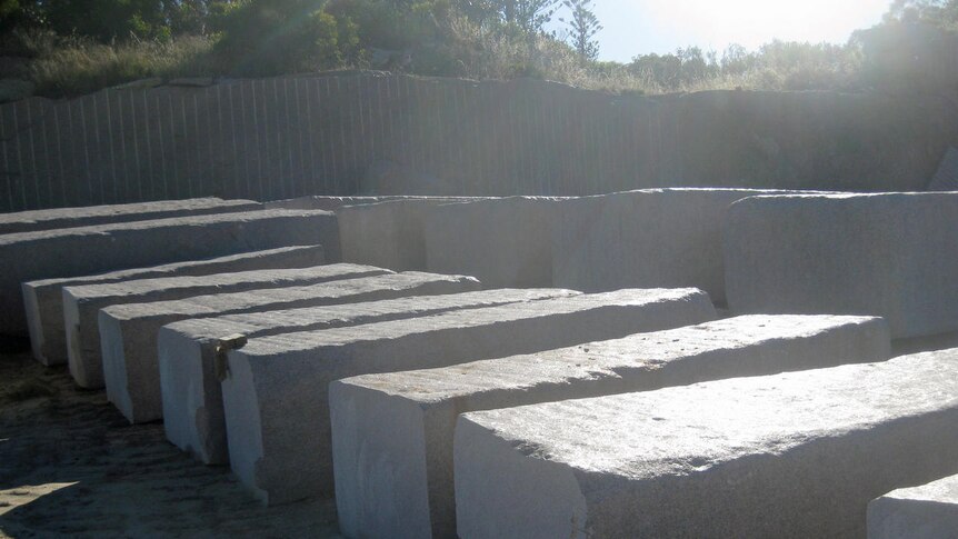 The blocks for the Stonehenge replica
