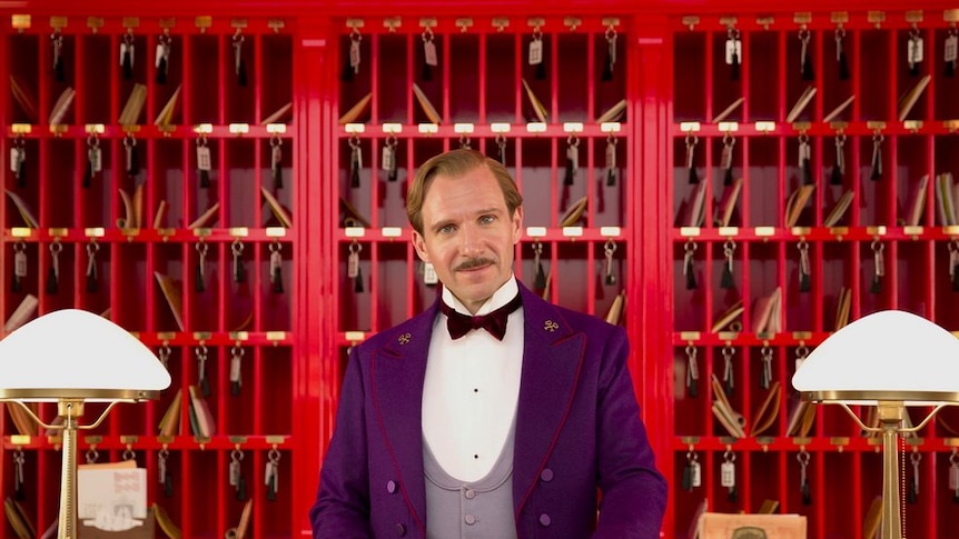 Ralph Fiennes in Wes Anderson's 2014 film, The Grand Budapest Hotel.