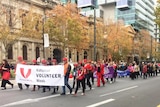 Volunteers Week march in Adelaide