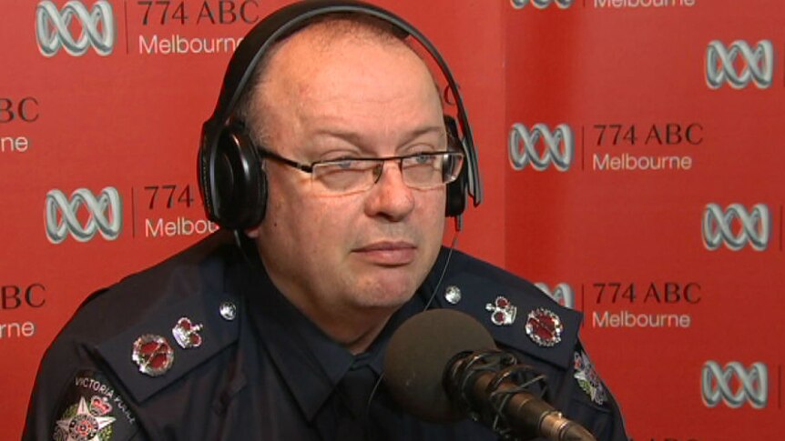 Victoria Police Chief Commissioner Graham Ashton in the ABC studio