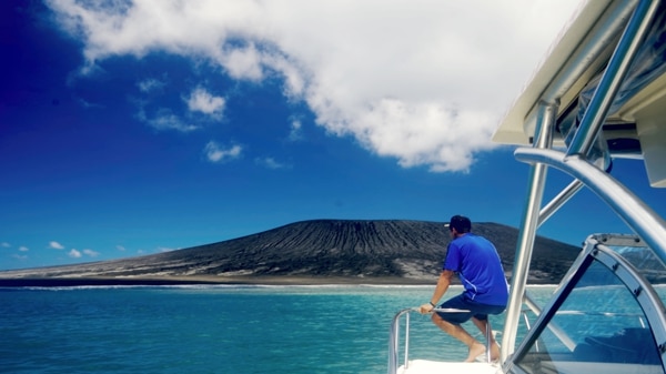 A boat ride to Tonga's newest island