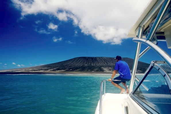 A boat ride to Tonga's newest island