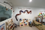 a reading corner at a early learning centre