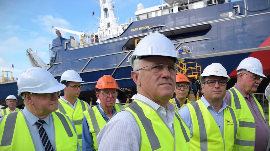 Malcolm Turnbull visits the Norship Marine shipyards