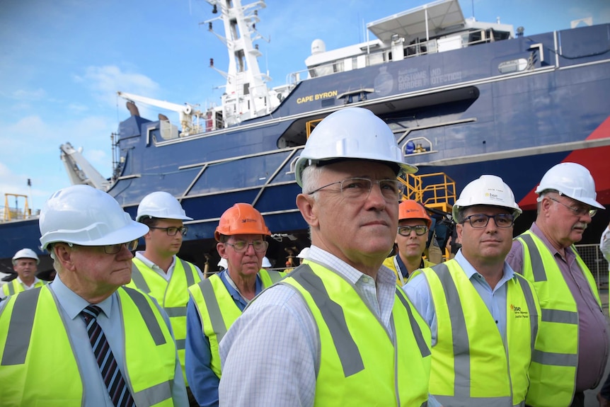 Malcolm Turnbull visits the Norship Marine shipyards