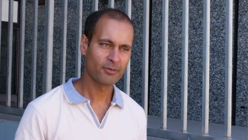 Gaurav Endlay, the father of Charlotte Lukendlay, at the Launceston Magistrates Court.