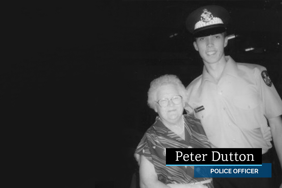 Peter Dutton, former police officer