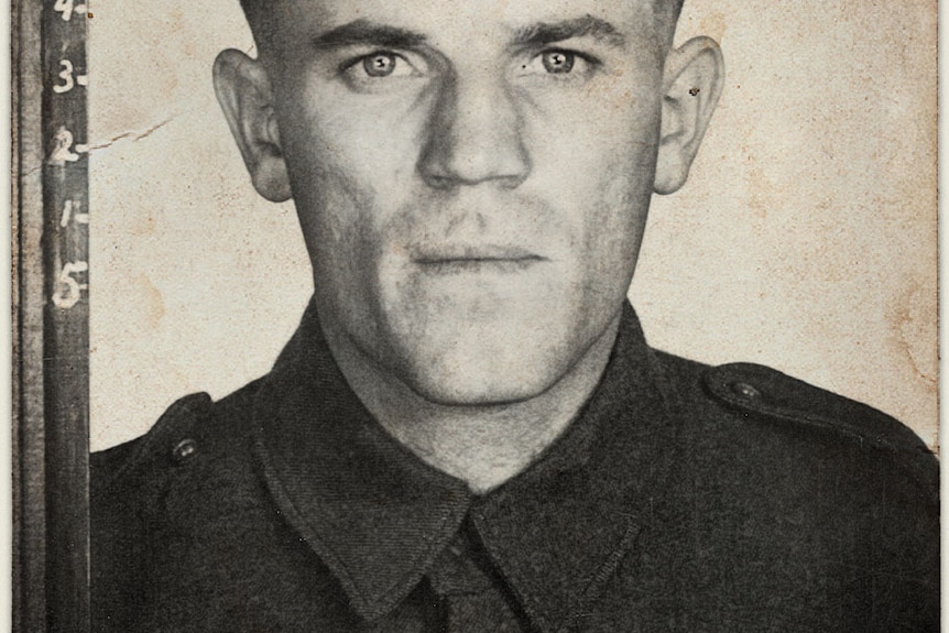 An enlistment photograph of Jack's escape partner, Tom Walker.