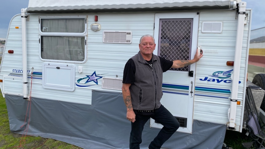 Michael has been left with no choice but to live in a caravan, and he's not alone