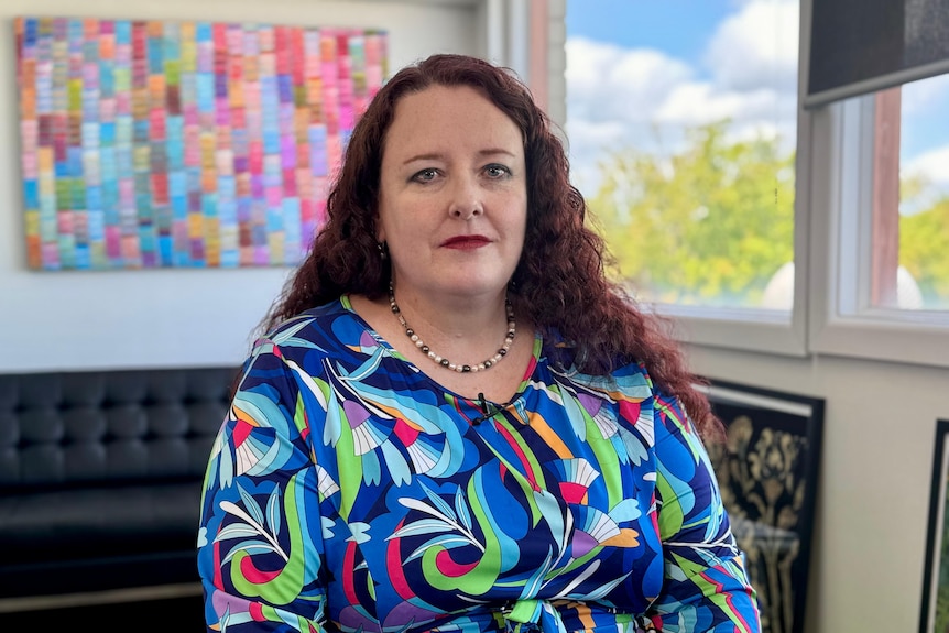 Rachel Storey looks at the camera seriously.