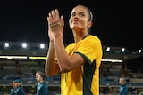 Mary Fowler applauds Matildas fans