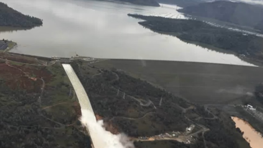 Spillway Aerial from Oroville Dam.