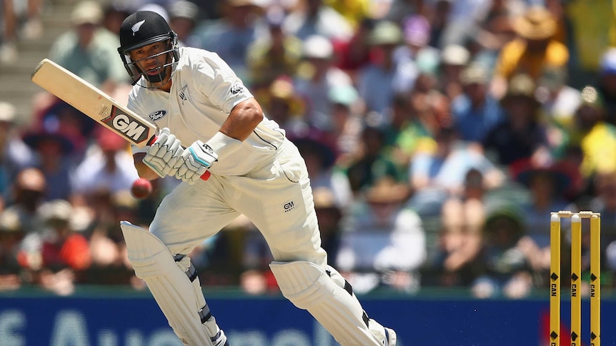 Ross Taylor bats at the WACA