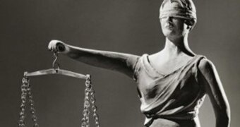 The scales of justice.