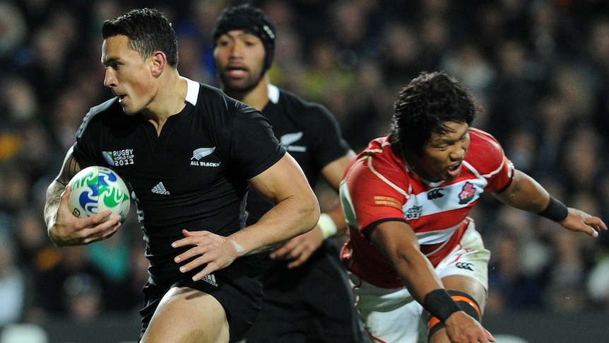 Sonny Bill Williams came on to wreck havoc on the Japanese line-up, scoring two tries.