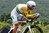 Richie Porte rides the 14th-stage Giro time trial