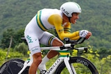 Richie Porte rides the 14th-stage Giro time trial