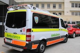 Ambulance outside the Royal Hobart Hospital