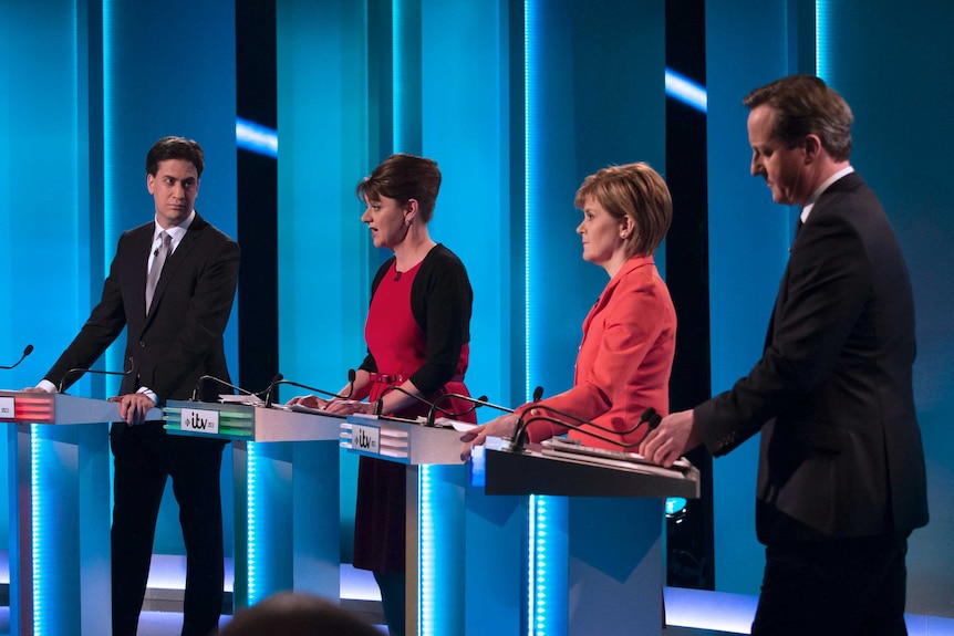 Nicola Sturgeon takes part in a leaders' debate