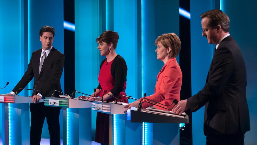 UK leaders clash over economic policy during TV debate